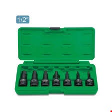  جعبه بکس 7 پارچه آلنی فشار قوی 1/2 اینچ تاپ تول مدل GDAI0702